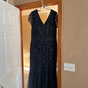 Navy mother of the bride dress